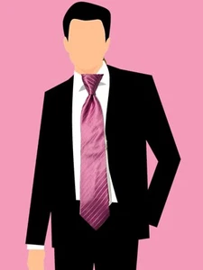 COUNTESS MARA ELEGANT PINK PREPPY HANDMADE SILK NECKTIE, NWT $69.50 - Picture 1 of 11