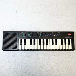 TESTED! 1987 Casio PT-10 Japan Keyboard Electronic Mini Synthesizer Black - Picture 1 of 9