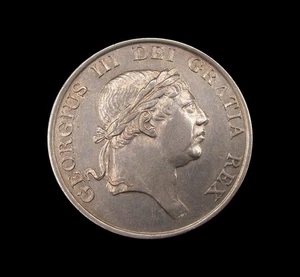 GEORGE III 1812 SILVER 3 SHILLINGS BANK TOKEN - HIGH GRADE - Picture 1 of 2