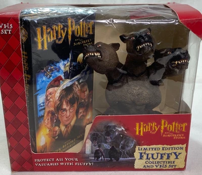 RARE Harry Potter and the Sorcerers Stone LIMITED ED. FLUFFY COLLECTIBLE VHS SET - Image 1 of 4