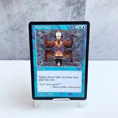 Magic the Gathering Time Warp Tempest Rare Blue Sorcery MTG - Image 1 of 4