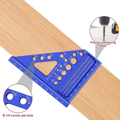 3D Aluminum Alloy Marking Ruler for Accurate Measurement in Engineering Tasks - Image 1 of 4