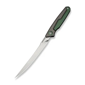 Civivi Coltelli Shawka Filetto Pieghevole C22029B-3 Alluminio Verde 14C28N Coltello Acciaio - Foto 1 di 7