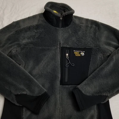 Chaqueta polar Mountain Hardwear Monkey Man para hombre gris medio negra pila profunda Foto 1 de 4