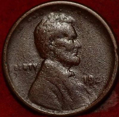 1921-S San Francisco Mint Copper Lincoln Wheat Cent - Image 1 of 2