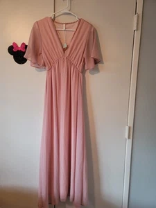 Pinkblush Maternity Pink Maxi Dress sz Small NWT - Picture 1 of 9