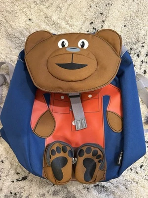 L.L. Bean Niños Niñas Niños Unisex Azul Oso de Peluche Mochila Bolso Viaje Escuela Foto 1 de 4