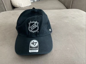 Mütze Kappe Marke NHL Clean Up verstellbarer Riemen hinten schwarz - Bild 1 von 4