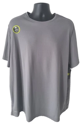 ATHLETIC WORKS Mens T-Shirt SIZE 3XL DriWorks Short Sleeve London Gray NEW - Image 1 of 4