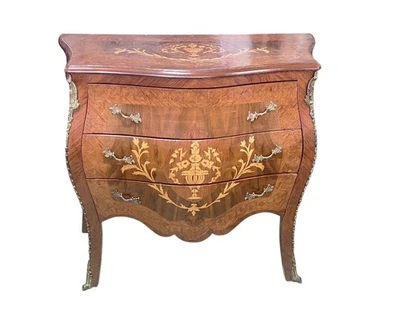 Mesa auxiliar vintage estilo Luis XV #205 31" H Foto 1 de 4