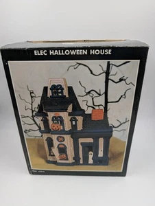 Pacific Rim Electrified Ceramic Haunted House with Light 5315 With Box Tested - Bild 1 von 8