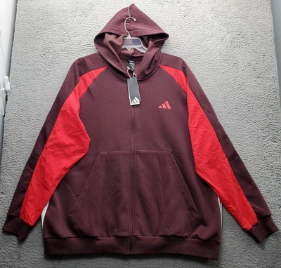 Chaqueta de Pista Adidas French Terry Para Hombres 3XL Multi Forrada de Vellón Peso Medio Cremallera Completa Foto 1 de 4