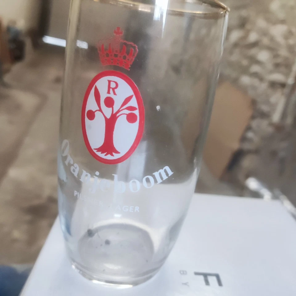 VERRE  A BIERE PUBLICITAIRE BAR  ORANGE BOOM - Photo 1/1