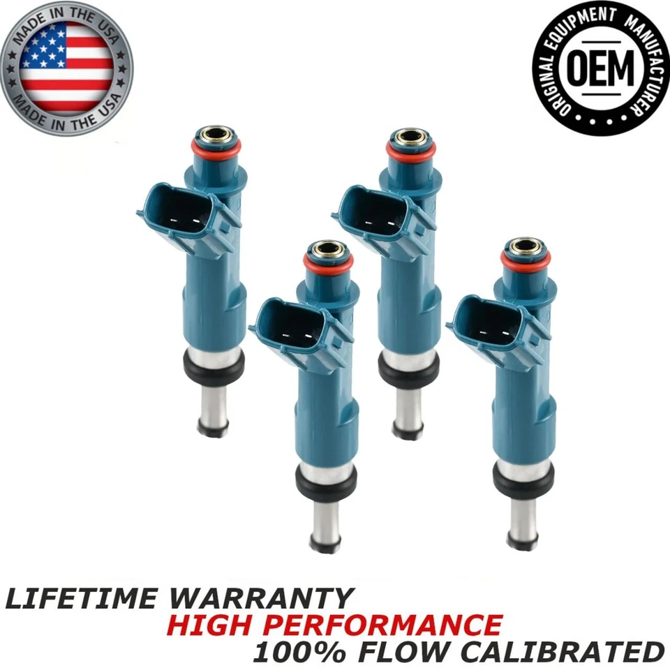 NUEVO Inyectores de combustible Denso 4x aptos para Toyota Prius 2010-2015, V y enchufables 1,8 L I4 Foto 1 de 4