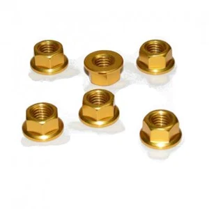 Kit de tuercas de piñón trasero de aluminio Aprilia RST Futura 01-03 - dorado - Imagen 1 de 1