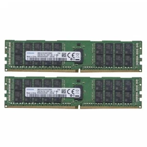 Samsung 64GB 2X32GB DDR4 2400MHz PC4-19200 ECC REG RDIMM Memory Ram M393A4K40CB1 - Picture 1 of 5