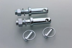 2x Bolzen Kat. 2-1  28-22mm M22 Unterlenker Unterlenkerbolzen UB3 +Klappstecker - Bild 1 von 1