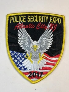 Police Security Expo Atlantic City New Jersey 2017 Eagle American Flag - Picture 1 of 4