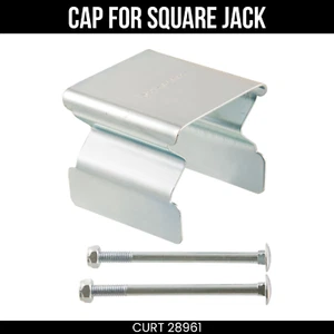 CURT Replacement Direct-Weld Square Jack Cap for #28575 28961 - Zdjęcie 1 z 1