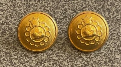 MIDDLE EAST,RARE IMPERIAL ARMY OFFICERS UNIFORM BUTTONS,15 mm.EXCELLENT. - Image 1 of 3