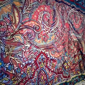 1 Bettbezug 2 Kissenbezüge KING 100% Baumwolle Boho Indien Bunt PAISLEY 89”x98” Reißverschluss - Bild 1 von 13