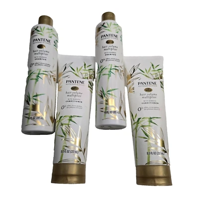Pantene Nutrient Blends Hair Volume Multiplier Shampoo & Conditioner Set X2 - Image 1 of 4