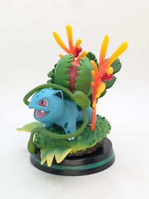 Ivysaur 公仔 5 英寸手绘口袋妖怪 Ivysaur 玩具 - PVC 和树脂 - 全新 — 第 1/4 张图片