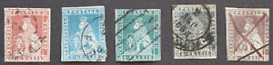Toscana stamp collection, Scott #4,#5,#6,#7,#8, Cat. ca. 1000$ - ONLYSTAMPS_JSB