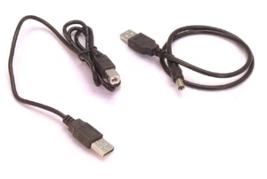 USB Cable A to B with USB 5 Volt DC Plug Power Supply Cable - Picture 1 of 1