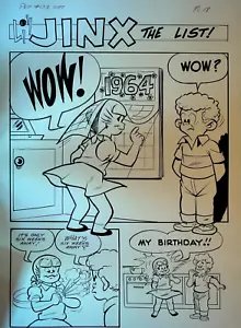 Pep Comics 173 Original Comic Art Page 18 Lil Jinx Joe Edwards - Picture 1 of 1