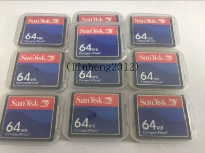 10PCS   64MB  Sandisk  Compact Flash Card  64MB CF Memory card  SDCFB/SDCFJ - Image 1 of 2