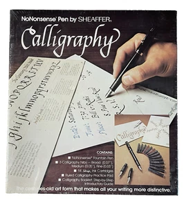 De Colección 1980 Juego de Caligrafía Sheaffer NoNonsense Cartucho Pluma Estilográfica Nuevo Sellado - Imagen 1 de 1