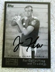 Joe Flacco RC 2008 Topps Mayo's Cut Plug Hand Signed Rookie AUTO COA!Ravens RC  - Picture 1 of 3