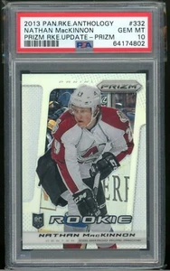2013-14 Panini Prizm Nathan MacKinnon Silver Prizm Rookie PSA 10 Gem Mint - Picture 1 of 2