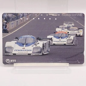 Mazda 707 Racing Car Telephone Card NTT Retro Used Made In Japan Rare Japan F/S - Picture 1 of 10