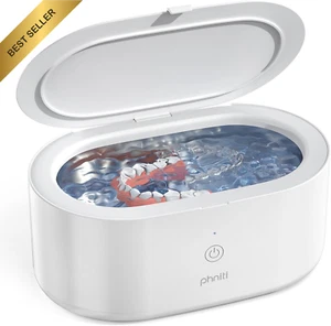 Ultrasonic Cleaner 600ML 46kHz Timer for Retainer Mouth Guard Jewelry Glasses Ri - Picture 1 of 12