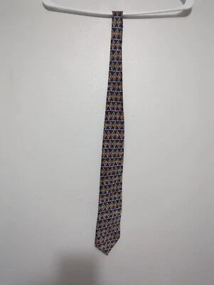 Corbata Gin Tonic Hombre Colección Cocktail 100% Seda Beige Diamante Abstracto Foto 1 de 4