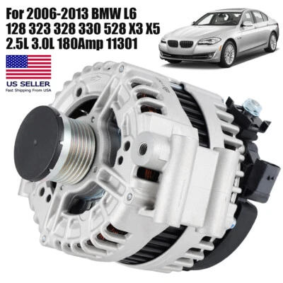 Alternator Fits 2007-2013 BMW 128i 323i 328i Xi 528i Xi X3 X5 2.5L 3.0L 11301 Foto 1 de 4