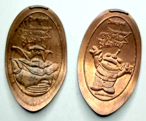 DISNEYLAND ASTRO BLASTERS LGM ZURG Pressed Penny LOT ~ RETIRED DL0280 DL0282 - Picture 1 of 3