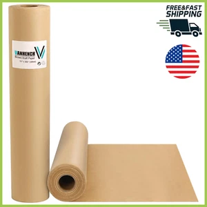 Brown Kraft Paper Roll For Art Crafts Gift Wrapping Moving Packing Shipping New - Picture 1 of 8