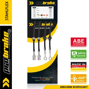 Stahlflex Bremsleitung Farbauswahl für Mazda 323 F IV 1.6 BG (1987/04-1993/08) - Imagen 1 de 6
