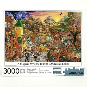 Beatles 3000 Piece Jigsaw Puzzle - A Magical Mystery Tour of 100 Beatles Songs