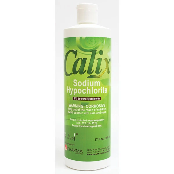 Dharma Research 28-00007 Calix 6% Sodium Hypochlorite Solution 500 mL