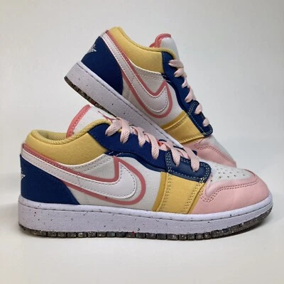 Nike Air Jordan 1 Low SE GS Lona Multicolor Informal Talla 3UK (DV1323-100) Foto 1 de 4