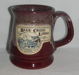 Blue Creek Lodge Wagon Wheel Gap Colorado Deneen Pottery Coffee Mug Cup - Picture 1 of 4