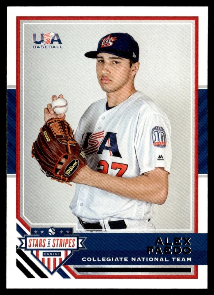 2017 Panini Stars and Stripes Alex Faedo USA #9 - Image 1 of 2