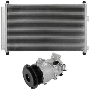 AC Condenser & AC Compressor Cooling Kit For 2006-2008 Toyota RAV4 2.4L 2362CC - Picture 1 of 10