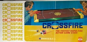 Vintage Ideal Crossfire Rapid Fire Action Game 1971 Near Complete - Picture 1 of 18