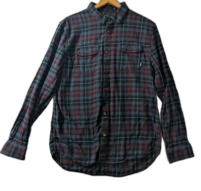 Camisa de franela Vans para hombre calce clásico grande roja azul negra a cuadros algodón manga larga Foto 1 de 4