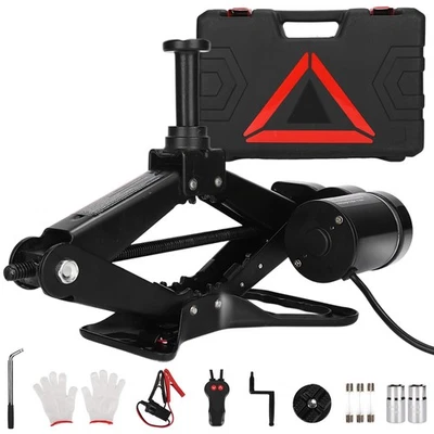 Kit Gato Coche Tijera Eléctrica 3 Toneladas 12V Portátil Auto Elevador Coche con 17.7 Pulgadas... Foto 1 de 4